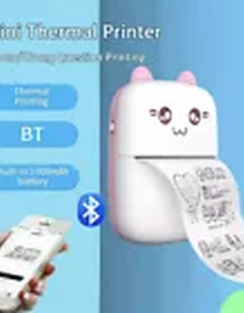 Load image into Gallery viewer, Portable Mini Thermal Printer Pocket Photo Printer Wireless Bluetooth W/ 6 Rolls
