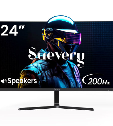 24" 200Hz Gaming Monitor,Ips Panel,Fhd 1080P, Built-In Speakers, 120% Srgb, Freesync, Black