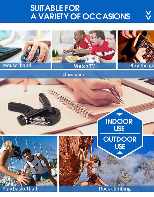 Load image into Gallery viewer, Hand Grip Strength Power Trainer Gripper Strengthener Adjustable Gym Exerciser
