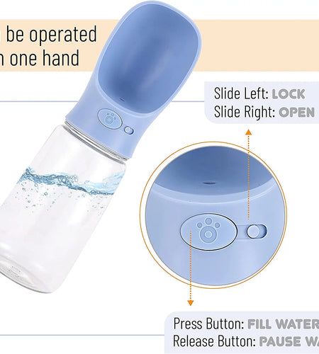 - Dog Water Bottle, Dog Water Bowl Dispenser, Water Dispenser for Dogs, Portable Dog Water Bottle
