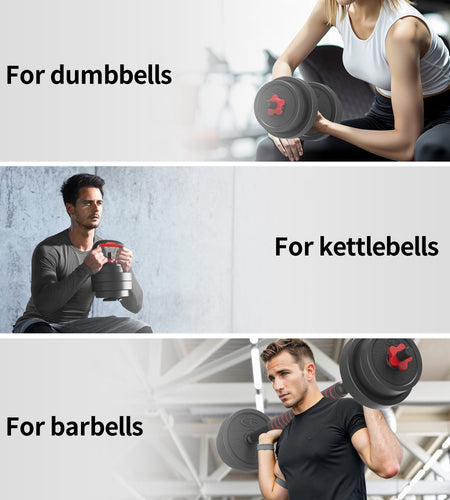 40LB 5 in 1 Adjustable Dumbbell Set , Fitness Exercises for Home Gym, Black, 1-Inch Holes Fit Standard Sized Bar