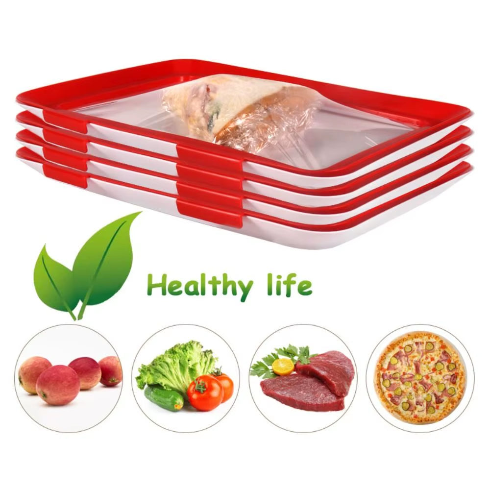 FreshPrep Reusable Meal Prep Tray – Stackable BPA-Free Food Storage Containers for Easy Preservation