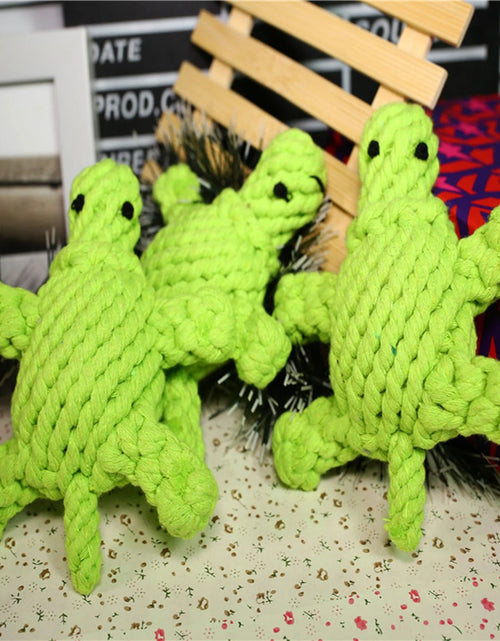 Load image into Gallery viewer, Pet Cotton Rope Toy Small Turtle Molars Boredom Dog Toy Pet Toy
