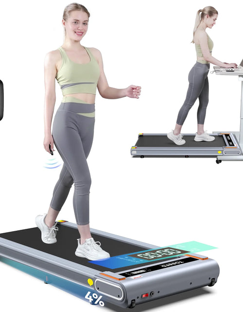 Load image into Gallery viewer, Walking Pad with Incline under Desk Treadmill 2.5HP Electric Treadmill Walking Jogging Machine for Home Office with Remote Control 265Lbs
