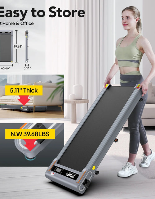 Load image into Gallery viewer, Walking Pad with Incline under Desk Treadmill 2.5HP Electric Treadmill Walking Jogging Machine for Home Office with Remote Control 265Lbs
