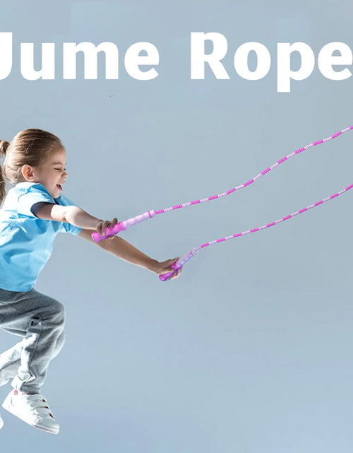 Load image into Gallery viewer, Jump Rope, 3 PCS Adjustable Length Tangle-Free Segmented Soft Beaded Skipping Rope, Fitness Jump Rope for Man Women Weight Loss 9.2 Ft
