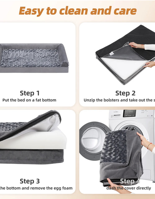 Load image into Gallery viewer, 29&quot; Orthopedic Dog Bed for Medium Dogs with Waterproof Washable Cover and Memory Foam
