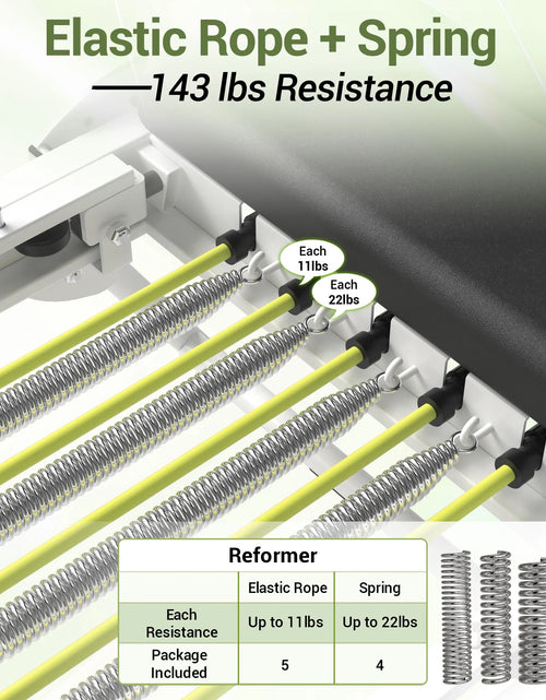 Load image into Gallery viewer, Foldable Pilates Equipment for Home Workouts,Balanced Body Pilates Reformer Machine for Home and Gym, Pilates Exercise Equipment with Jump Board, Additional 4 Springs
