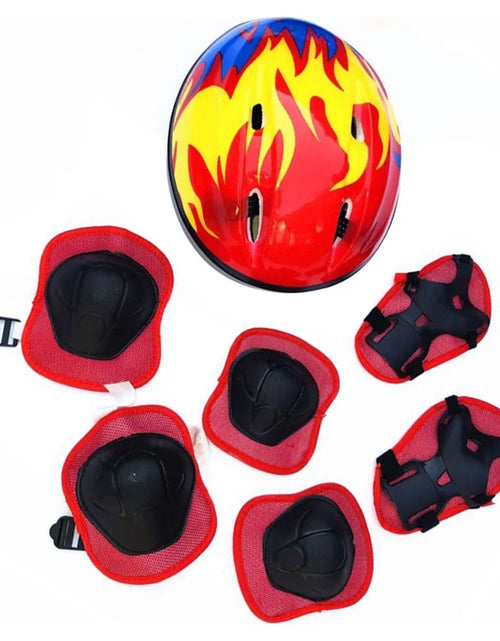 Load image into Gallery viewer, Adjustable Kids Bike Helmet and Knee Pads Elbow Pads Wrist Guards Kids Protective Gear Set for Girls Boys Toddlers Child Bike Roller Skating Cycling Scooter
