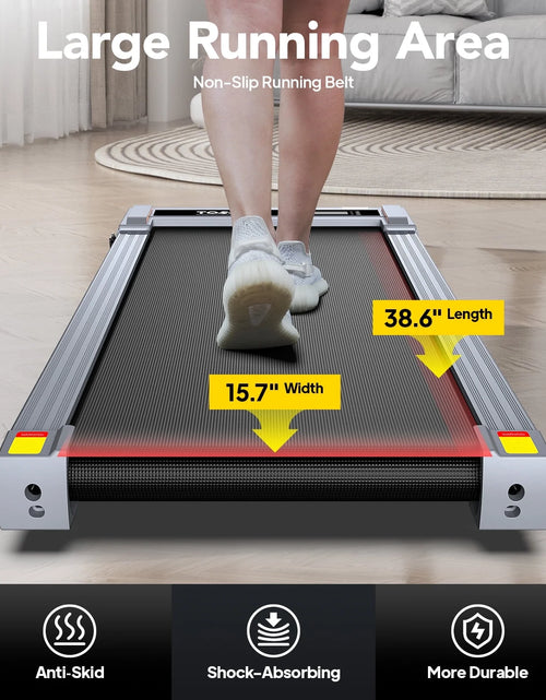 Load image into Gallery viewer, Walking Pad with Incline under Desk Treadmill 2.5HP Electric Treadmill Walking Jogging Machine for Home Office with Remote Control 265Lbs
