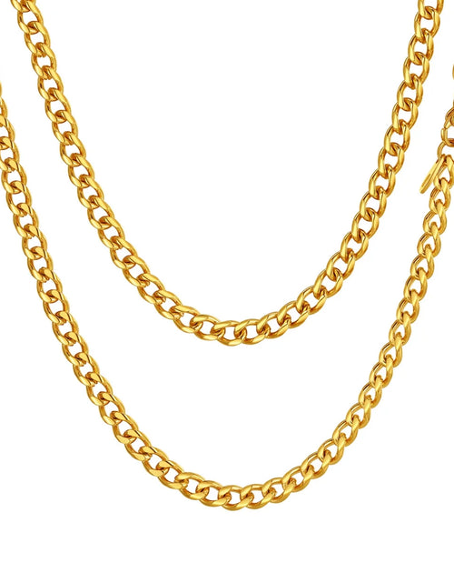 Load image into Gallery viewer, Men&#39;S Stainless Steel Chain Rapper Necklace 4.8Mm 14 Inch Costume Hip Hop Jewelry Mens Gifts
