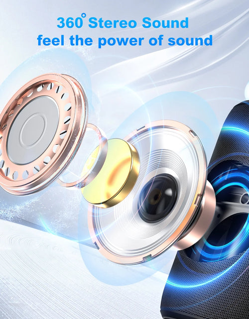 Load image into Gallery viewer, Portable Bluetooth Speaker, IPX7 Waterproof Wireless Speaker, Stocking Stuffers, Bluetooth 5.0, TWS Mini Speaker for Home/Party/Outdoor/Travel/Gifts, Black
