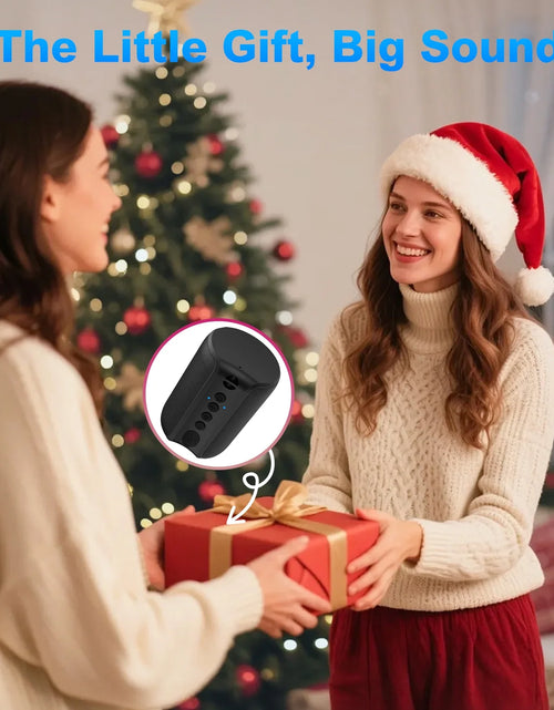 Load image into Gallery viewer, Portable Bluetooth Speaker, IPX7 Waterproof Wireless Speaker, Stocking Stuffers, Bluetooth 5.0, TWS Mini Speaker for Home/Party/Outdoor/Travel/Gifts, Black
