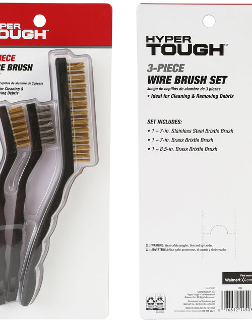 Load image into Gallery viewer, 3-Piece Wire Utility Brush Set for Utility Cleaning Brass and Stainless Steel

