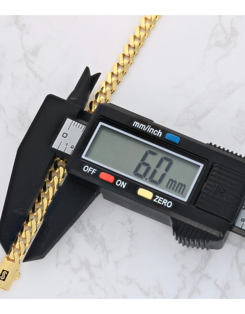 Load image into Gallery viewer, 14K Real Yellow Gold Royal Monaco 6Mm Miami Cuban Link Necklace (16&quot;-30&quot;) Italian Jewelry for Men &amp; Women
