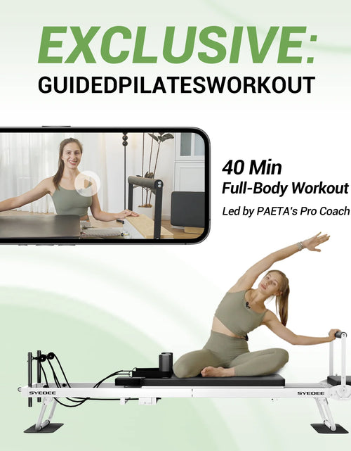 Load image into Gallery viewer, Foldable Pilates Equipment for Home Workouts,Balanced Body Pilates Reformer Machine for Home and Gym, Pilates Exercise Equipment with Jump Board, Additional 4 Springs
