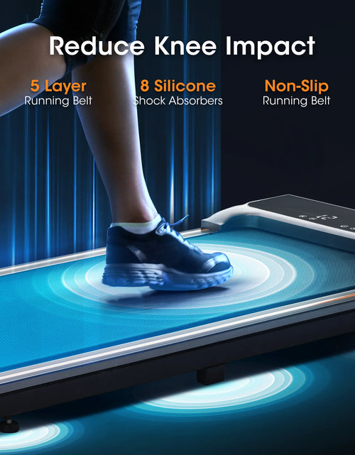 Load image into Gallery viewer, Walking Pad under Desk Treadmill with Remote Control Lightweight 2 in 1 Exercise Treadmill 0.6 to 3.8 Speed Range for Home Office Workout
