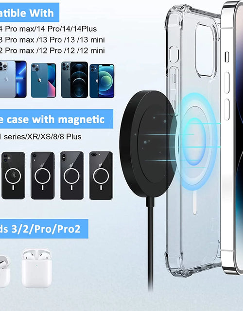 Load image into Gallery viewer, Wireless Charger - Charging Pad Compatible for Iphone 16/16 Pro/16 Plus/16 Pro Max/ 15/15 Pro/15 Plus/15 Pro Max/14/13/12/11 &amp; Airpods 3/2/Pro
