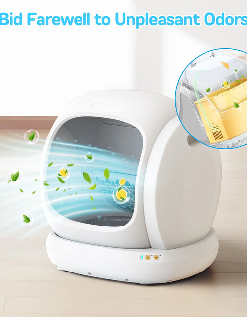 Load image into Gallery viewer, 75L Smart Automatic Self-Cleaning Cat Litter Box, APP Control/Integrated Safety Protection,White
