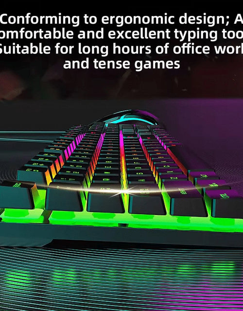Load image into Gallery viewer, Wired Gaming Keyboard with RGB Backlight, Black
