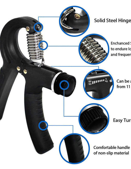 Load image into Gallery viewer, Hand Grip Strength Power Trainer Gripper Strengthener Adjustable Gym Exerciser
