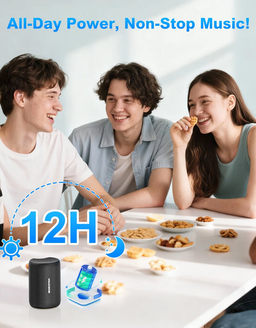 Load image into Gallery viewer, Portable Bluetooth Speaker, IPX7 Waterproof Wireless Speaker, Stocking Stuffers, Bluetooth 5.0, TWS Mini Speaker for Home/Party/Outdoor/Travel/Gifts, Black
