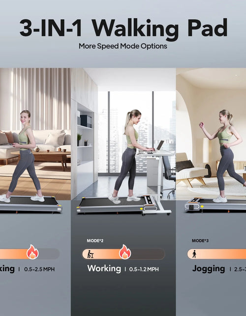 Load image into Gallery viewer, Walking Pad with Incline under Desk Treadmill 2.5HP Electric Treadmill Walking Jogging Machine for Home Office with Remote Control 265Lbs

