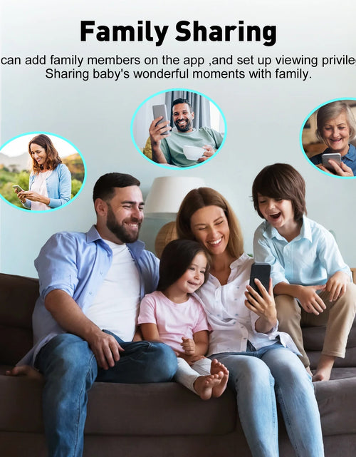 Load image into Gallery viewer, Dual Camera Video Baby Monitor, 2.8&quot; LCD, Wireless, Night Vision, 2-Way Audio, App Access, 1200Ft Range, Feeding Timer, Temperature Sensor, Portable for Home Use
