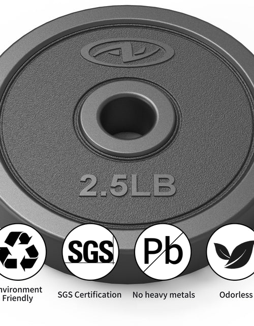 Load image into Gallery viewer, 40LB 5 in 1 Adjustable Dumbbell Set , Fitness Exercises for Home Gym, Black, 1-Inch Holes Fit Standard Sized Bar
