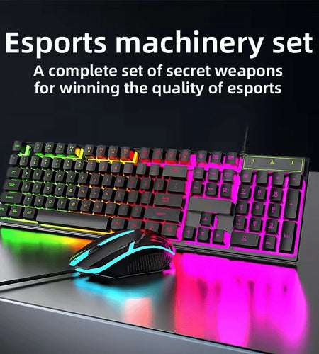 Wired Gaming Keyboard with RGB Backlight, Black