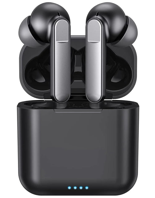 Load image into Gallery viewer, Wireless Earbuds, Bluetooth 5.1 Earbuds Noise Cancelling Wireless Headphones, Deep Bass with Type C Charging Case Waterproof Built-In Mic Headset for Iphone Android Black
