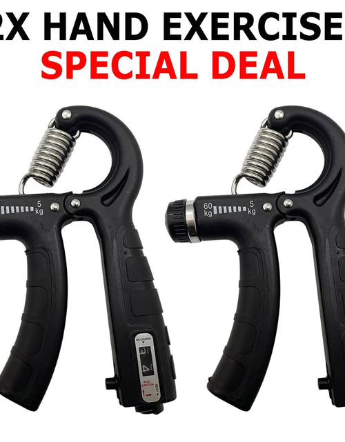 Load image into Gallery viewer, 2X Hand Grip Power Trainer Gripper Strengthener Adjustable Gym Exerciser
