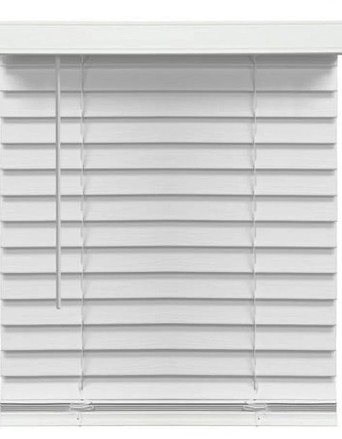 Load image into Gallery viewer, 2&quot; Cordless Faux Wood Blinds, White
