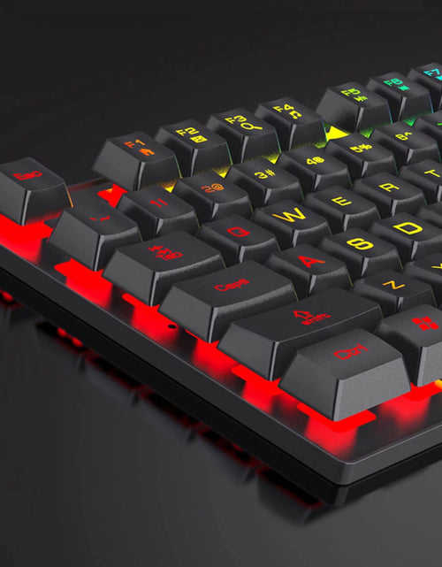 Load image into Gallery viewer, Keyboard and Mouse Set Combo, Wired RGB Backlit Computer Keyboard with USB RGB Gaming Mouse Design for Windows PC Laptop Desktop Notebook-Fv-Q305S
