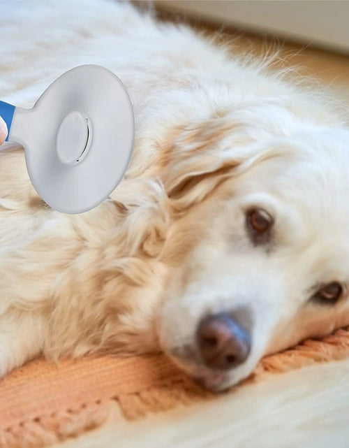Load image into Gallery viewer, Cat and Dog Brush, Self Cleaning Deshedding Tool for Undercoat, Mats, Knots, Flakes - All Hair Lengths
