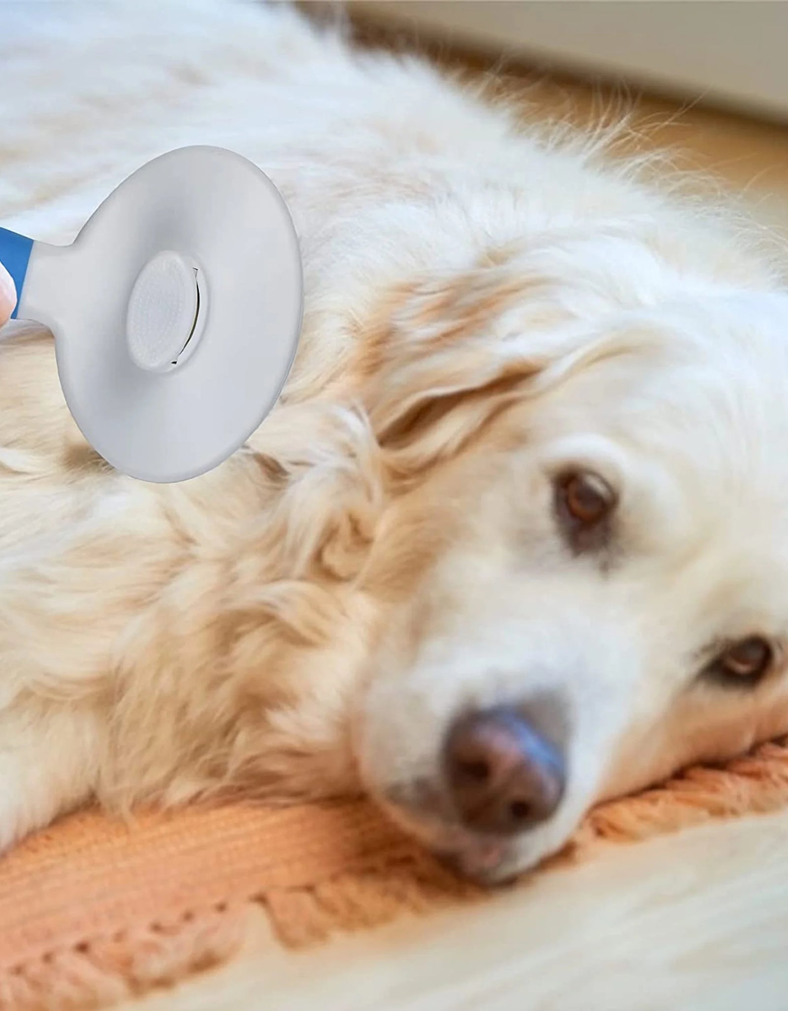 Cat and Dog Brush, Self Cleaning Deshedding Tool for Undercoat, Mats, Knots, Flakes - All Hair Lengths