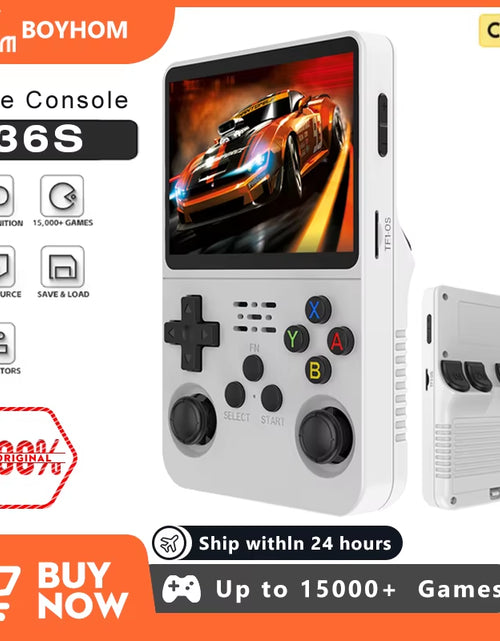 Load image into Gallery viewer, Open Source R36S Retro Handheld Video Game Console Linux System 3.5 Inch IPS Screen Portable Pocket Video Player 64GB 128G Games

