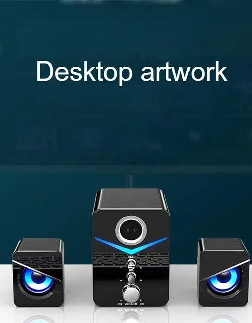 Load image into Gallery viewer, SADA Computer Speaker Home Desktop Computer Laptop Universal Small Speaker Wired Desktop Subwoofer Speaker
