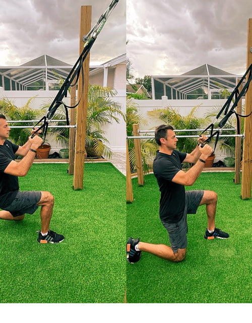 Load image into Gallery viewer, Bodyweight Resistance Suspension Training Set for Full Body Workout with 12-Week Workout Program Included
