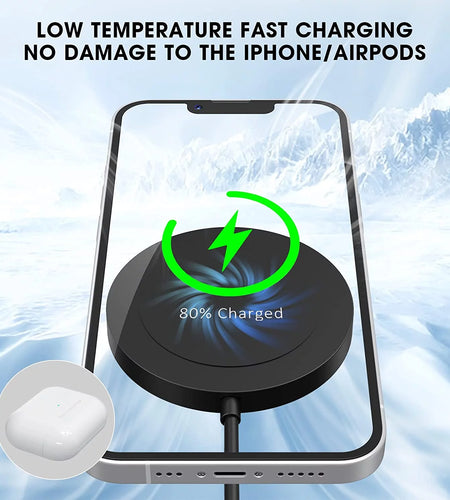 Wireless Charger - Charging Pad Compatible for Iphone 16/16 Pro/16 Plus/16 Pro Max/ 15/15 Pro/15 Plus/15 Pro Max/14/13/12/11 & Airpods 3/2/Pro