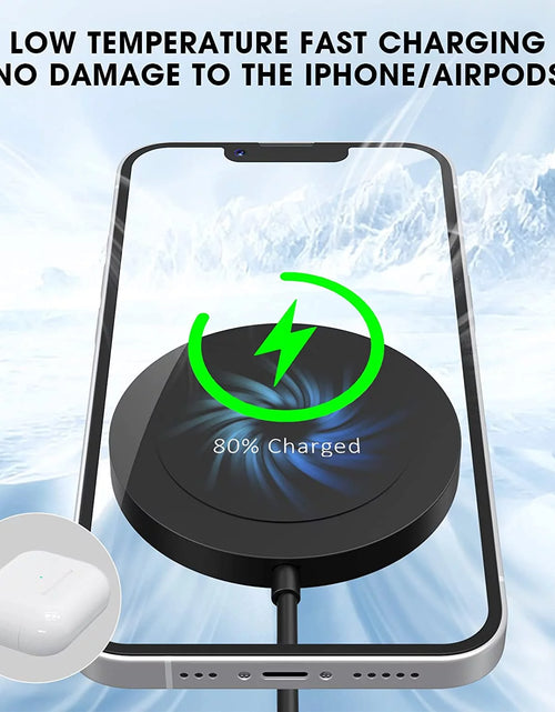 Load image into Gallery viewer, Wireless Charger - Charging Pad Compatible for Iphone 16/16 Pro/16 Plus/16 Pro Max/ 15/15 Pro/15 Plus/15 Pro Max/14/13/12/11 &amp; Airpods 3/2/Pro
