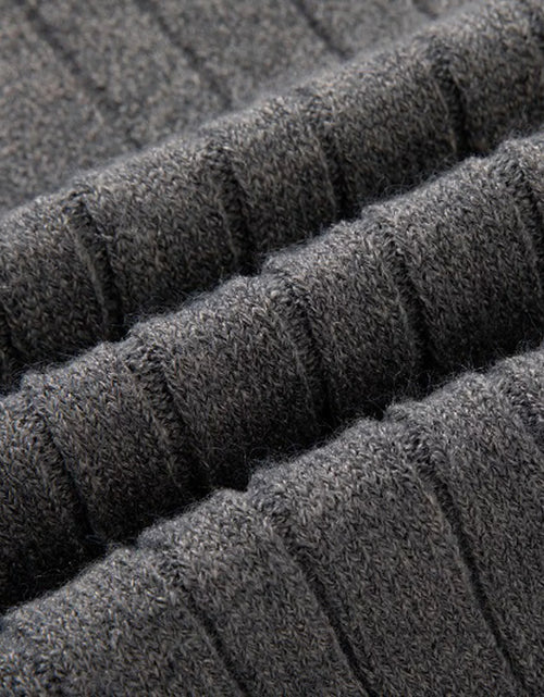 Load image into Gallery viewer, Sweaters for Men Cable Knit Crew Neck Top Long Sleeve Dressy Casual Fall and Winter Quarter Zip Pullover Sweater
