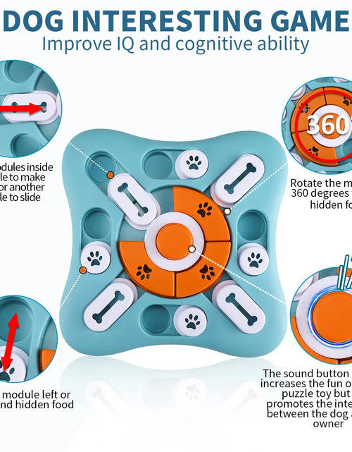 Load image into Gallery viewer, Dog Puzzle Toys, Treat Dispensing Dog Enrichment Toys for IQ Training and Brain Stimulation, Interactive Mentally Stimulating Toys as Gifts for Puppies, Cats, Dogs
