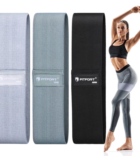 Resistance Bands for Legs and Butt Exercise Bands - Non Slip Elastic Booty Bands, 3 Levels Workout Bands Women Sports Fitness Band for Squat Glute Hip Training