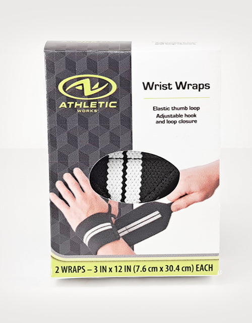 Load image into Gallery viewer, Fitness Weight Lifting Wrist Wraps with Thumb Loops, Pair
