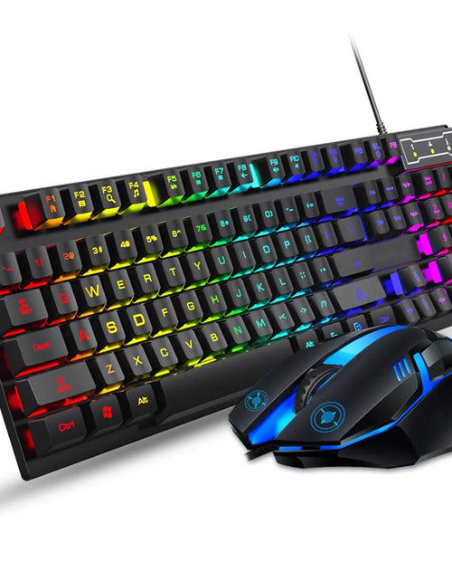 Load image into Gallery viewer, Keyboard and Mouse Set Combo, Wired RGB Backlit Computer Keyboard with USB RGB Gaming Mouse Design for Windows PC Laptop Desktop Notebook-Fv-Q305S
