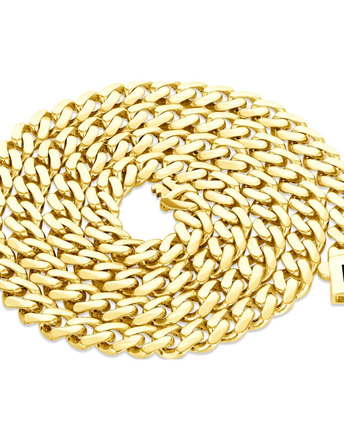 Load image into Gallery viewer, 14K Real Yellow Gold Royal Monaco 6Mm Miami Cuban Link Necklace (16&quot;-30&quot;) Italian Jewelry for Men &amp; Women
