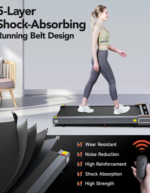 Load image into Gallery viewer, Walking Pad with Incline under Desk Treadmill 2.5HP Electric Treadmill Walking Jogging Machine for Home Office with Remote Control 265Lbs
