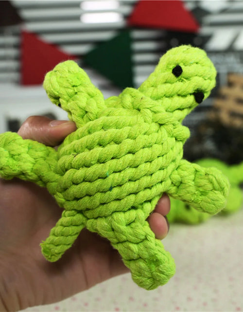 Load image into Gallery viewer, Pet Cotton Rope Toy Small Turtle Molars Boredom Dog Toy Pet Toy
