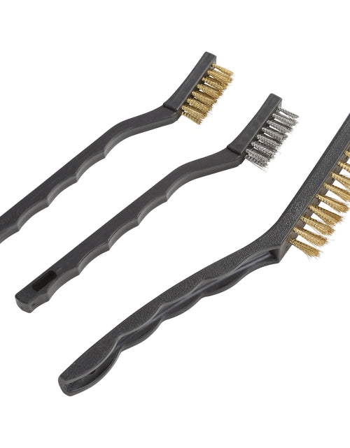 Load image into Gallery viewer, 3-Piece Wire Utility Brush Set for Utility Cleaning Brass and Stainless Steel
